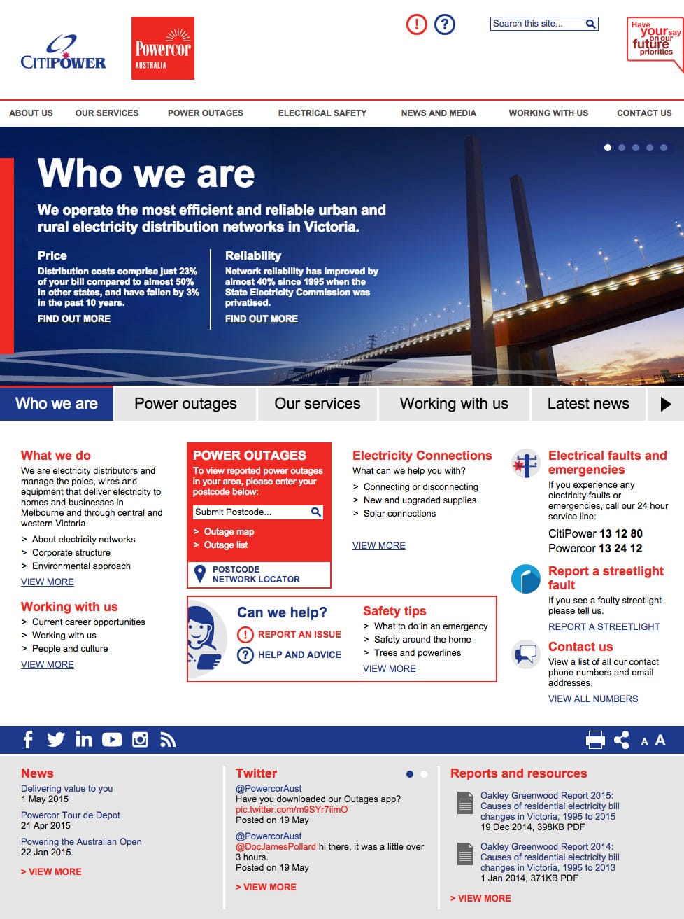 Powercor Home Page