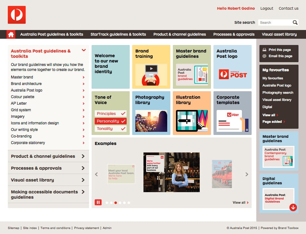 Auspost Home Page